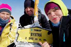 Paulina,  Asia i Olo - szczyt Bystra